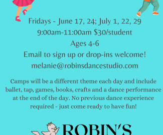 Dancing Day Camps on Fridays!
